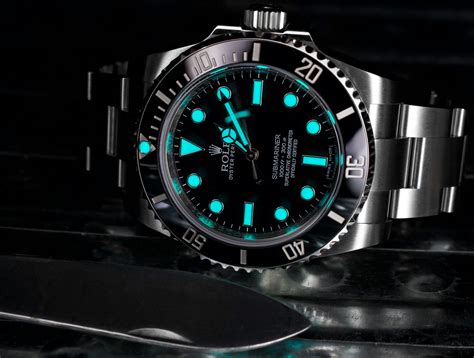 rolex air king glow in dark|chromalight rolex.